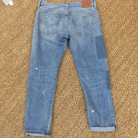 🦋LEVIS 501 CT Stacked Patch Denim - Picture 3 of 7